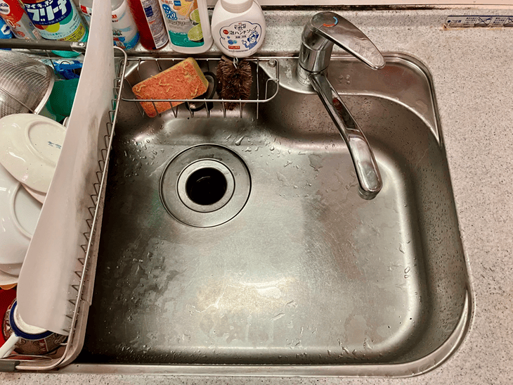 ゼスト製フランジ・キッチン水栓交換前