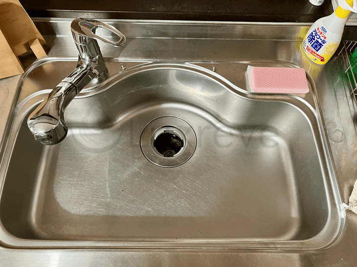 キッチン水栓フタスイッチ交換前